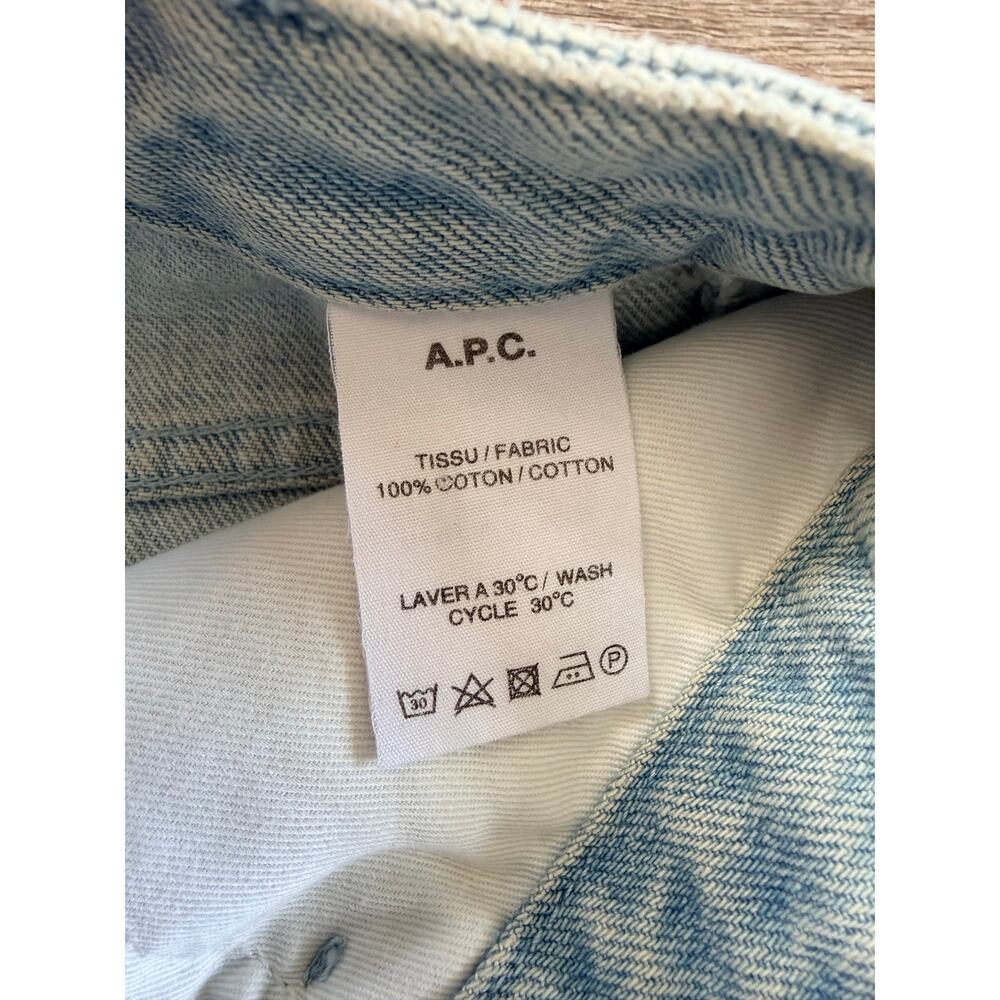 A.P.C. Paris Denim Button-Front Skirt - Picture 10 of 14